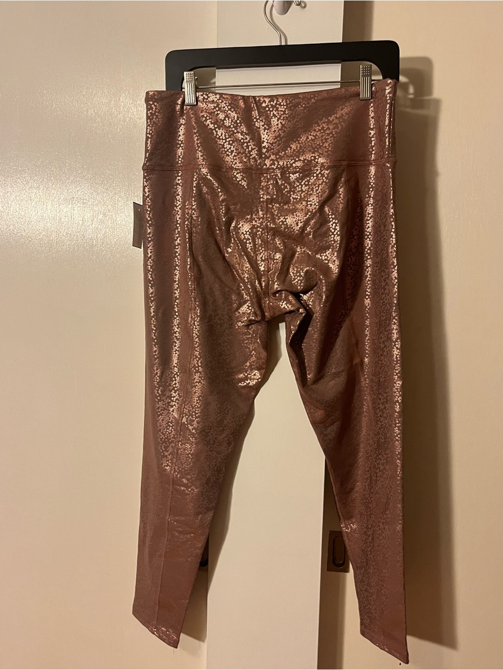Metallic Rose High-Rise Track Pants - Picture 4 of 4